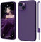 ElestBela iPhone 13 Mini Silicone Slim Case, Dark Purple
