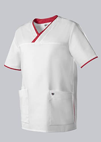 BP 1701-485-2188 Schlupfkasack Für Sie & Ihn, Normale Passform, 50% Baumwolle/50% Polyester, Weiß/Koralle, Größe 3XLn