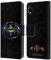 Head Case Designs Offizielle The Flash 2023 Schwarzes Batman Logo Grafiken Leder Brieftaschen Handyhülle Hülle Huelle kompatibel mit Apple iPhone XR