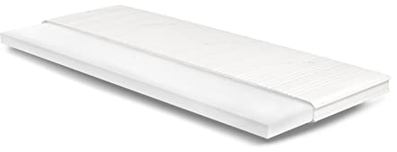Meisterschlaf Kaltschaum Topper 75x190 cm – Höhe 7cm – RG45 – Oeko-TEX® Standard 100 – Tencel™ Lyocell Doppeltuch-Bezug waschbar – für Matratze, Boxspringbett, Sofa – Made in Germany