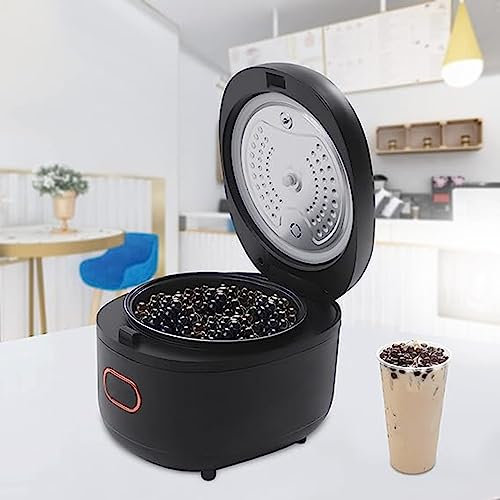ALSUP Pot de Perles 5L entièrement Automatique, cuiseur de Perles de Tapioca Commercial pour Le thé Boba, Le thé à Bulles et Le thé au Lait, écran Tactile 900W