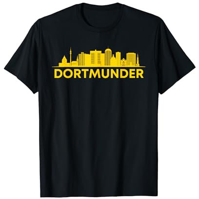 Dortmund Skyline Herzschlag NRW Ruhrpott Stadion Dortmunder T-Shirt