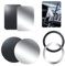 QttvbTna 6Pcs Round Metal Plate Magnetic Mobile Phone Holder with 3M Adhesive Film Very Thin Replacement Plates for Car Mobile Phone Holder
