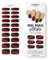 MOYOU LONDON Halbgehärtete UV Gel Strips - 20 Stück - Gel-Nagelfolien UV Härtend für Maniküre in Salonqualität - The Floor is Lava