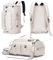 Sporttasche für Damen und Herren, Sporttasche, Reiserucksack, Wochenend-Übernachtungstasche mit Schuhfach, Beige– MIYCOO