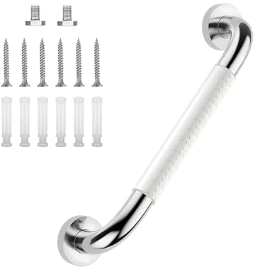 supregear Barre d'Appui Antidérapante pour Salle de Bain, 60 cm en Acier Inoxydable Barre de Sécurité pour Douche pour Personnes Âgées Poignée Murale pour Baignoire, Toilettes, Bain
