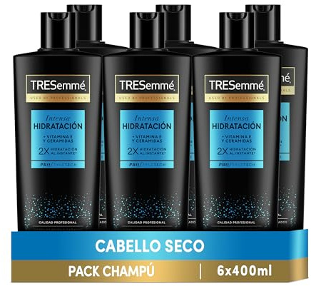 Tresemmé Champú Intensa Hidratación Para Cabello Seco O Dañado 400 ml x 6