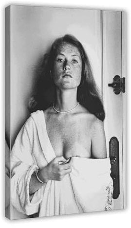 AMATWI Helmut Newton Poster 21, Leinwandposter, Wandkunst, Dekordruck, Bild Gemälde für Wohnzimmer, Schlafzimmer, Dekoration, Rahmen-Stil, 50 x 75 cm
