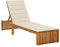 HEFZGDB Sonnenliege mit Auflage Akazie Massivholz Feldbett Gartenliege Strandkorb Geeignet für Pool, Terrasse, Garten.