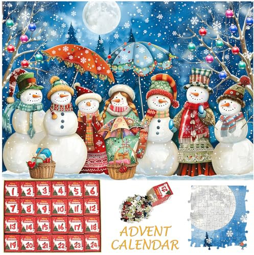 Christmas Jigsaw Puzzle 1000 Pieces for Adults-Snowman Family puzzles adults 1000 piece puzzle Christmas jigsaw puzzles 1000 Piece for Adults Festival Puzzle