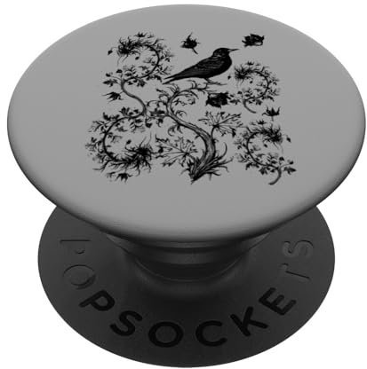 Goth Style Blackbird Rabenkrähe PopSockets mit austauschbarem PopGrip