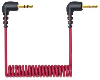Rechange Câble Audio 3,5mm pour Microphone Auxiliaire TRS pour Appareil Photo Nikon Canon DSLR SLR | Compatible avec Rode SC2 VideoMicro Boya Movo TAKSTAR SAIREN Comica Deity | Vlog et Enregistrem