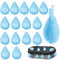 Lot de 16 poids de couverture de piscine d'hiver avec crochet en PVC épais - Sac à suspendre robuste pour piscine hors sol