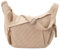 Jiliyote Groß Umhängetasche Damen cord Tasche Damen Crossbody Bag cord Crossbag Halbmond kord schultertasche für Reisen Arbeit Uni (Khaki)