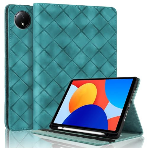 Vaitasy Custodia per Xiaomi Redmi Pad SE 8.7 Pollici 2024 con Pencil Holder, Flip Pelle PU Tablet Case con Supporto Funzione Custodia per Redmi Pad SE 8.7 - Verde