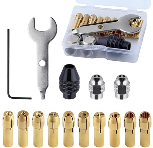 Drehwerkzeug-Spindel – Muttern-Set für Drehwerkzeuge, Drehzangenmuttern-Set | Spannmuttern-Set aus robustem Stahl für Freund, Vater, Ehemann, Opa