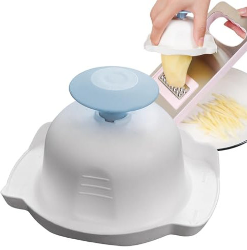 Qfdiwr Finger Protector for Vegetable Cutter, Fruit Holder Safety Grater Food Safety Pusher Holder for Any Slicer or Mandoline Grater, Hand Guard