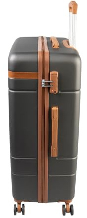 SKYFLITE Koncept Hardshell Trolley Case, 67 cm, 58L Capacity, TSA Lock, 360° Wheels, 3 Colours (Charcoal)
