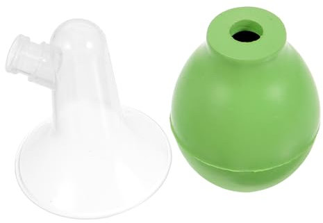 HAMPPLIES Extractor de Leche Manual Plástico Sacaleches Portátil para Madres Herramienta de Succión de Leche Materna Diseño Suave y Desmontable Color Transparente