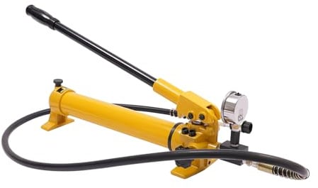 Manuelle Hydraulikpumpe, Hydraulikschlauch Presse CP-700 mit 1.9m Schlauch, Hydraulik Handpumpe Ölgehalt 700cc für Hydraulikzylinder und Hydraulikwerkzeug