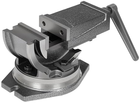 Schraubstock Light Duty 80mm Klemmbacke, Tisch-Schraubstock, Schwenkbar, Bohrmaschinenschraubstock Geeignet für Schleifmaschinen, Fräsmaschinen, Haus, Werkstat