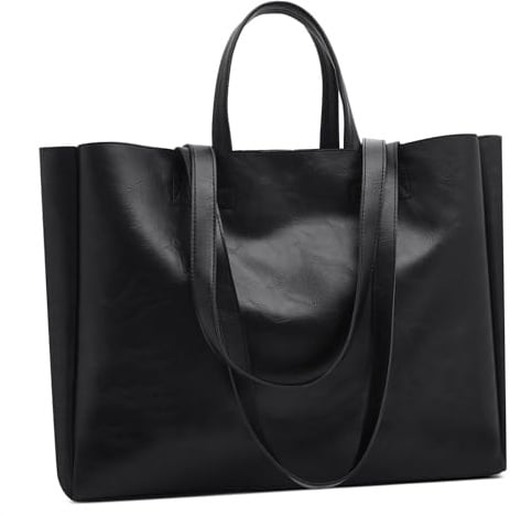 Waniki Handtasche Damen Mittelgroß Shopper Tasche Groß PU Leder Tote Bag Vintage Schultertasche Wasserdicht Hobo Tasche Handbag Handbags for Women für Arbeit Schule Shopper Lässige täglich