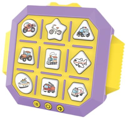 JunZheHub 5 in 1 Lernspiel für Kinder, Auto Fans, Gelb