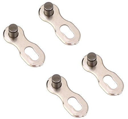 VGEBY Fahrradkettenglied Kettenverschluss Verbindungsstück für 11 Fach Fahrräder 2 Paar(Silber)