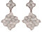 Aka Gioielli® - Boucles d'oreilles Pendantes Géométrique Argent 925 Plaqué Or Rose en Forme de Losange, Cadeau Fantaisie Femme