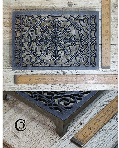 'Fleur-De-LYS' Ornate Cast Iron Air Brick 9 x 6 x 2