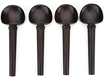 4 Stücke Cello Pegs, Ebenholz Stimmwirbel kein Loch für 4/4 Cello