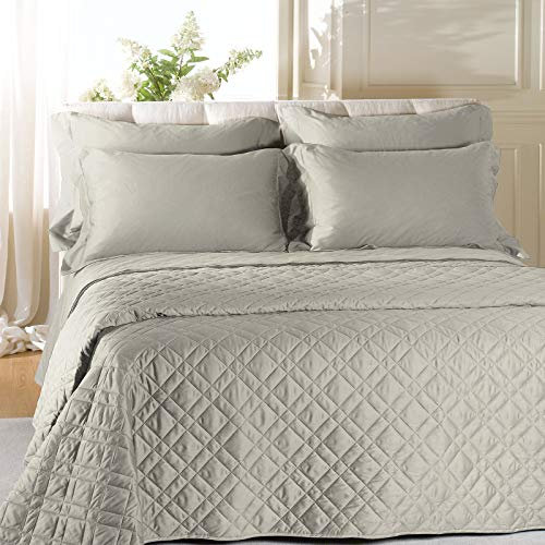 Caleffi - Copriletto-trapuntato Raso Tinta Unita Matrimoniale Corda