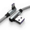 TECHGEAR Câble USB C, 30cm Type C à Angle Droit 90° à Charge et Sync Rapide Compatible avec Huawei P40, Moto G9, Xiaomi Note 10/11/Pro, Realme 8, Samsung A52, S22/S21/S20/FE S10/A22/Pixel 6 etc Gris