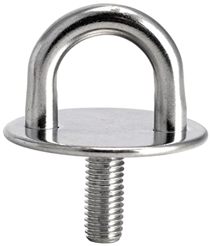 FASTON® Augplatte Rund mit Gewinde M8-40 mm Edelstahl A2 V2A (10 Stück) Ösenplatte Gewindeschraube Decksplatte Wandauge Wandöse Wandhaken Zurröse