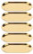 5PCS Oval Shaped Serving Tray Stainless Steel Platter Sink Vanity Trays for Bathroom Cosmetics Jewelry Organizer Towel (Gold)