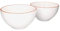 MamboCat Tonschalen 2-er Set I weiß glasiert I 17 cm 0,7 L I Keramikschalen Bowls aus Ton als Salatschüssel Müslischüssel Obstschale Beilagenschale UVM. I Geschirr Keramik Schüssel groß