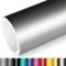 Actinium® Klebefolie 7€/m² Silber Matt | 5m x 0,63m selbstklebende matte Folie | Möbelfolie selbstklebend Küchenfolie Plotterfolie