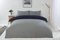Emma Barclay Lyla, Wende-Bettwäsche-Set, Marineblau/Grau – Einzelbett