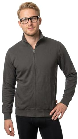Nitras Motion TEX Light 7020 Arbeits-Pullover - Pulli mit Reißverschluss - Sweater für die Arbeit - Grau - XL