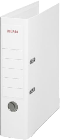 Sigma Ordner, breit, weiß, 5 Stück