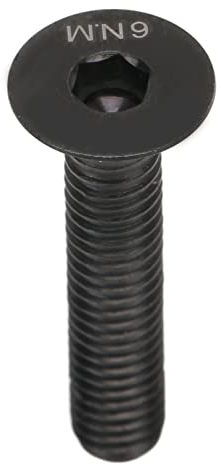 SPYMINNPOO Fahrrad Schrauben M6,Titan Steuersatz Schraube M6 X 30 Mm Fahrrad Headset Schrauben für Fahrrad Vorbau Steuersatz Top Cap Fahrradreparatur(Schwarz)