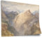 Printistico Poster William Turner - Fort of L'Essillon Val de la Maurienne (France) Kunstdruck ohne Rahmen, Wandbild - A4, A3, A2, A1, A0, XXL - Wohnzimmer, Schlafzimmer, Küche, Deko