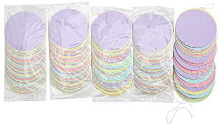 Kreis Punkte Papier, 5 Stück Girlande Kreis Punkte Party Hängende Regenbogen Dekorationen Girlande Pastell Punkte Girlande Kit für Geburtstag Hochzeit Babyparty Klassenzimmer