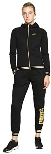 PUMA Rose Gold Suit FL Tuta, Nero, XS Donna