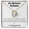 Ahnona An Meinen Schatz Kette, Geburtstagsgeschenke für Frauen,Gelbgold Beschichtet Herzkette für Freundin, Geschenkset frauen, Liebevolle Jahrestag Geschenk für Sie,