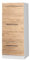 Vicco Mikrowellenschrank Fame-Line, Küchenregal für die Mikrowelle, Goldkraft Eiche/Weiß, 60 cm