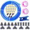 ERGAOBOY Blau 32M Polyurethan PU Luftschlauch Rohrsatz, 8mm OD x 5mm ID mit pneumatischem Anschluss Kits