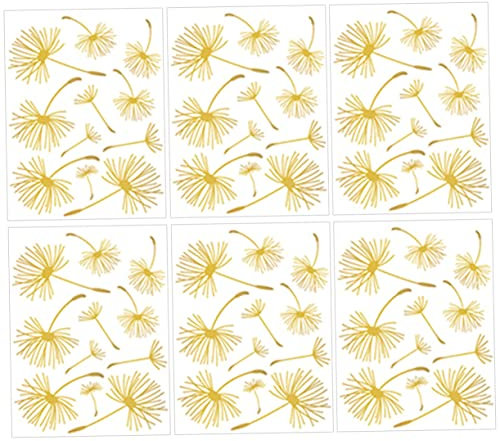 VICASKY Löwenzahn Wandsticker Blumen Wandtattoo Selbstklebend Für Wohnzimmer Schlafzimmer Küche Diy Dekoration Ohne Streichen Glatten Oberflächen