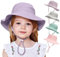 YANWANG Baby Kinder Einstellbare Eimer Sonnenhut, UPF 50+ Sonnenschutz Strandmütze für Kleinkinder Jungen Mädchen(Purple,2-6years)