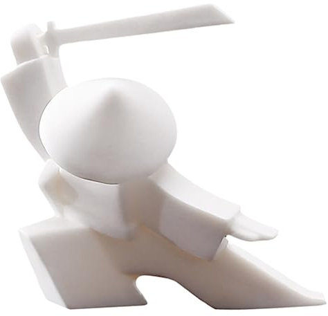 HOMSFOU Titolare Per Incensi Ceramica Samurai Decorativa Porta Incenso Stile Cinese Per Casa e Studio Decorazione Per Atmosfera Rilassante e Meditazione